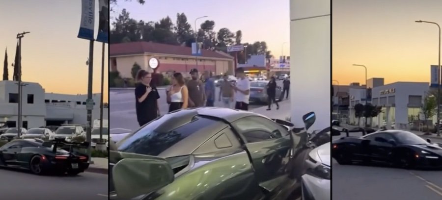 McLaren Senna Crashes in LA