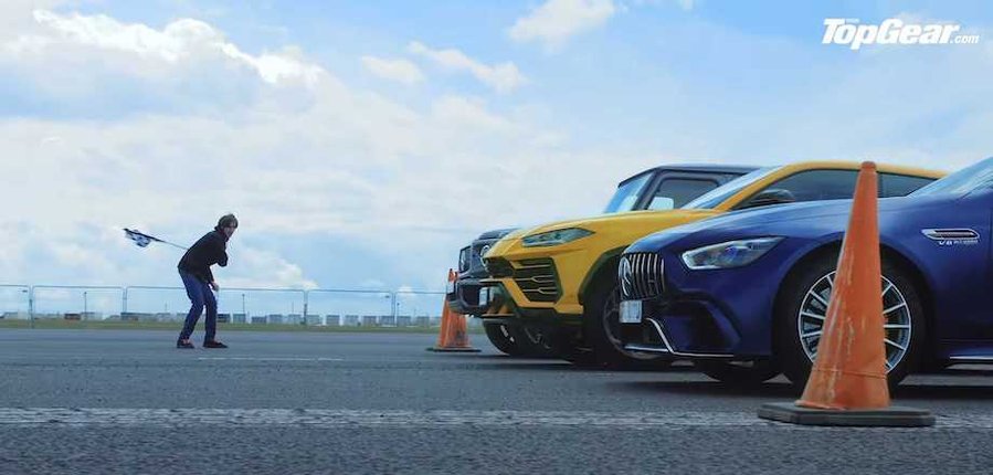 Crazy Top Gear Drag Race Pits Urus Against Mercedes-AMG G63, GT 4-Door