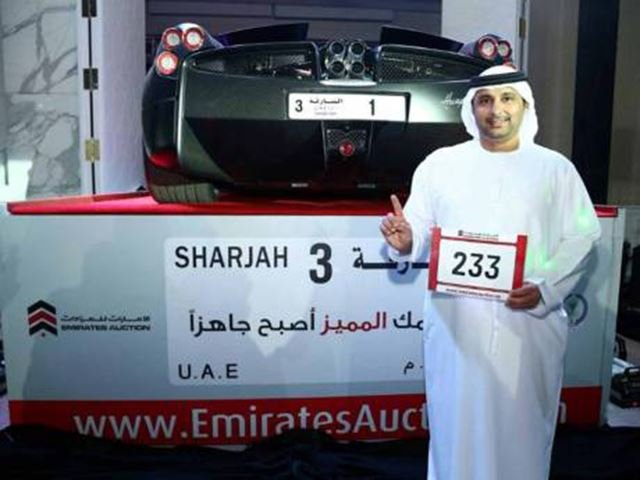 Someone Paid Almost $5 Million For A '1' License Plate In The UAE