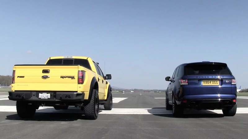 Hennessey VelociRaptor vs. Range Rover Sport SVR