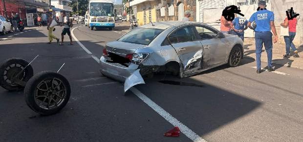 Accident Nicolay road, Port Louis 08.09.2025