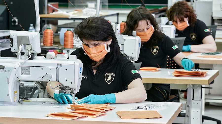Lamborghini Produces Face Masks, Shields For Healthcare Workers