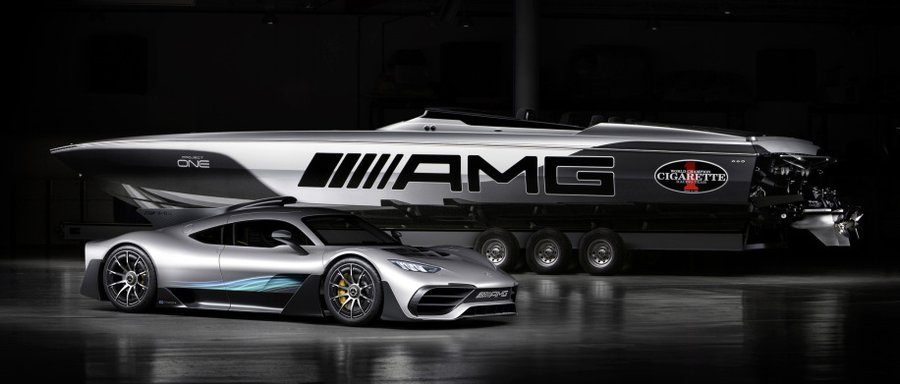 Mercedes-AMG Project One gets a custom Cigarette speedboat to match