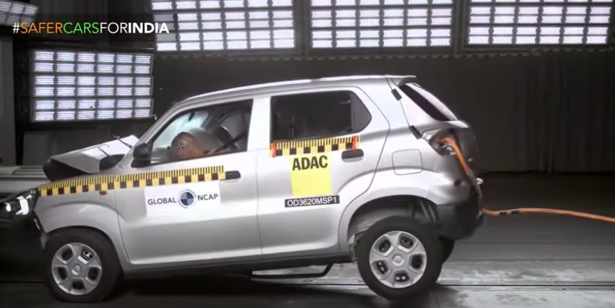 Maruti Suzuki S-Presso Global NCAP Crash Test Looks Scary, Gets 0 Stars