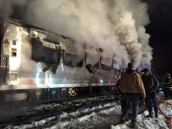  Metro-North train on the railroad’s Harlem line crashed into a vehicle on the tracks in Valhalla