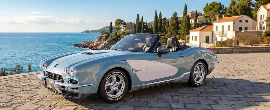 This 1950s Corvette Is Actually A Brand-New Mazda Miata Underneath