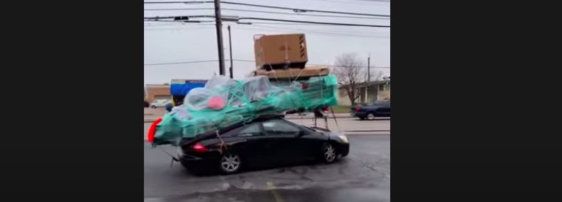Honda Accord With Massive Roof Load Is Impressively Dangerous