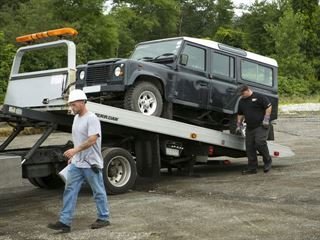 Customs Destroys Illegally Imported Land Rover Defender 