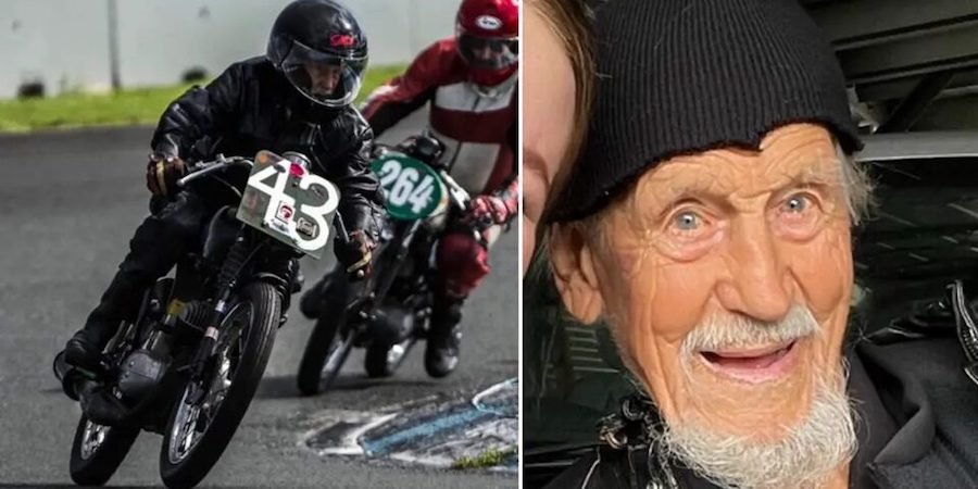 À 97 ans ce motard bat un record du monde !