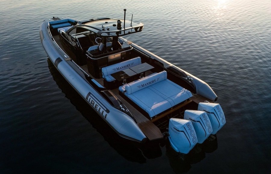 Mansory Goes Waterborne With the Mansory x Pirelli 42 Special Edition Speedboat