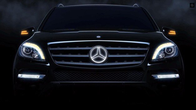 Mercedes Offering Illuminated Three-Pointed Star logo