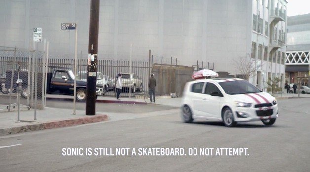 Chevy Sonic Shreds Like a Skateboard