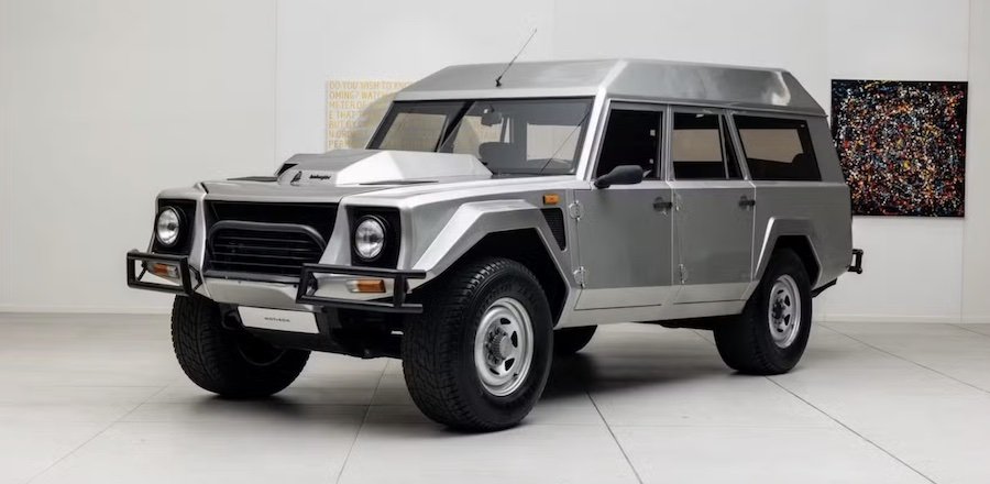 Lamborghini's 10-Seat SUV Had A Stick-Shift And A V12
