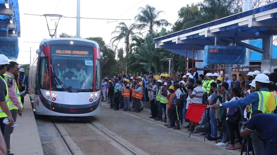 Metro Express testing, Mauritius