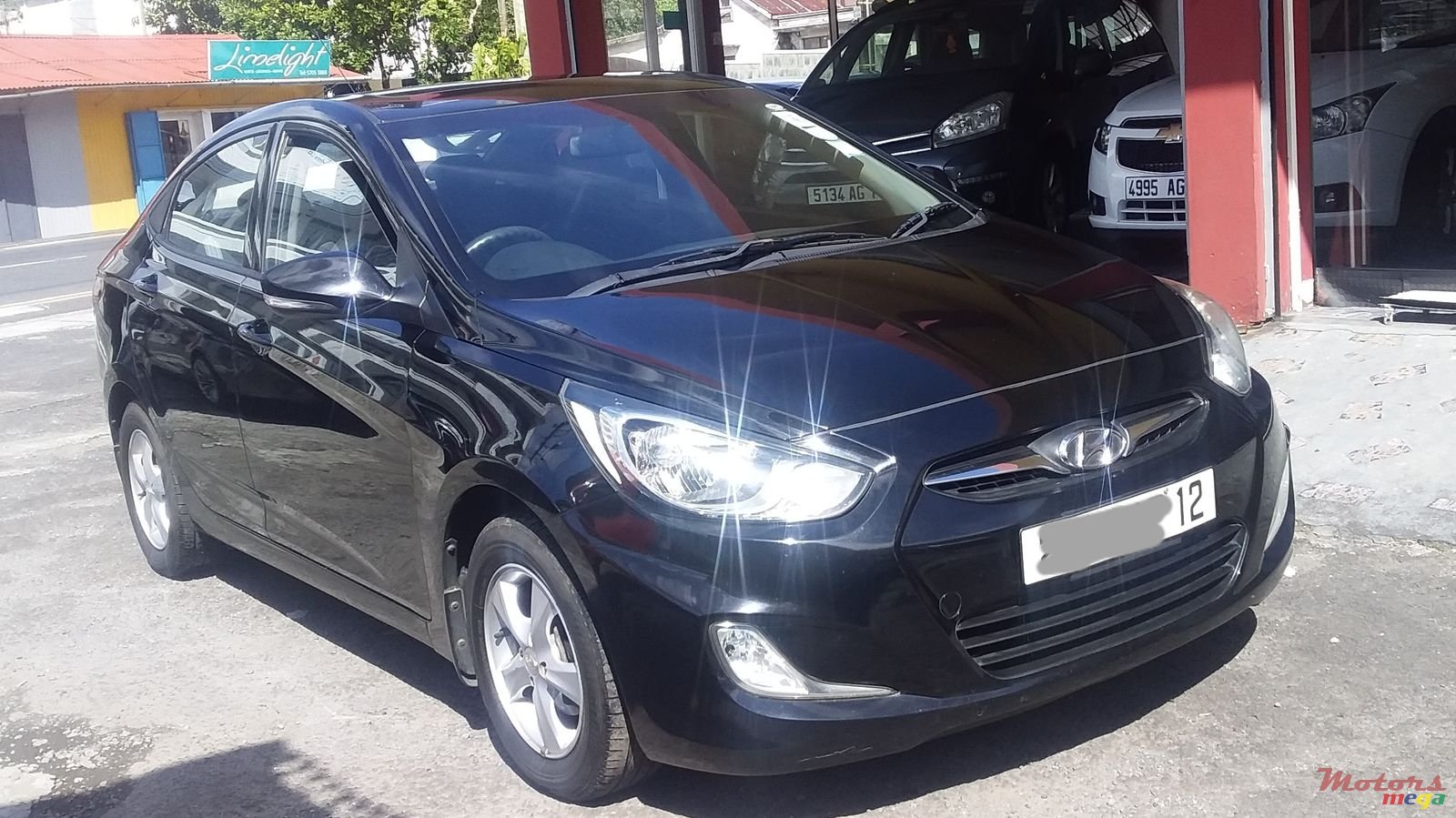 2012' Hyundai Accent Blue photo #2