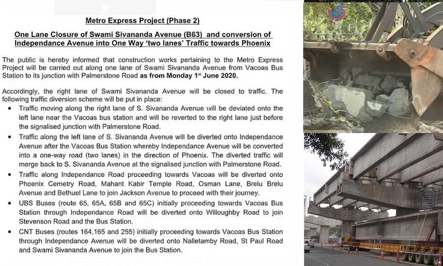 Metro Express (phase 2): des travaux de construction seront effectués à partir du lundi 1er juin