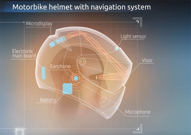 Live map 2024 motorcycle helmet