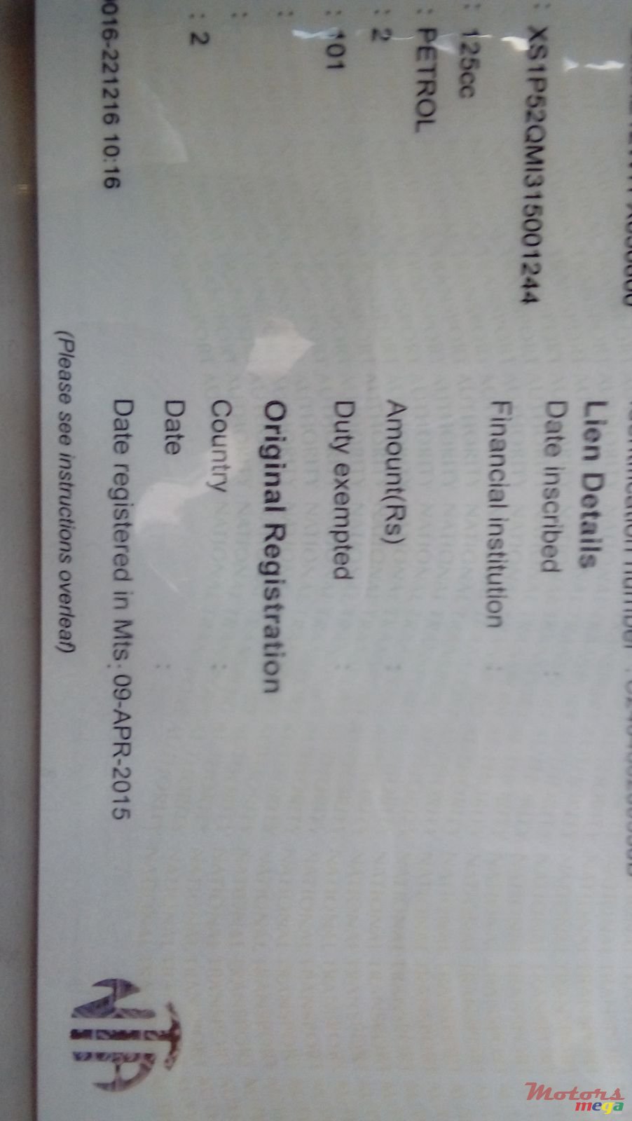 1995' SYM CROX 125cc photo #2