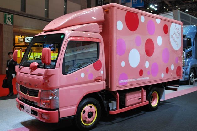 Mitsubishi Fuso Targets Female Truckers With Pink Polka Dot Canter