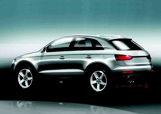 Audi Q3 sketches released ahead of Shanghai debut