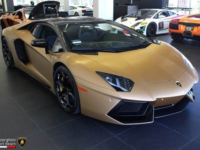 Brushed-Gold Lamborghini Aventador is a Snip at $400K