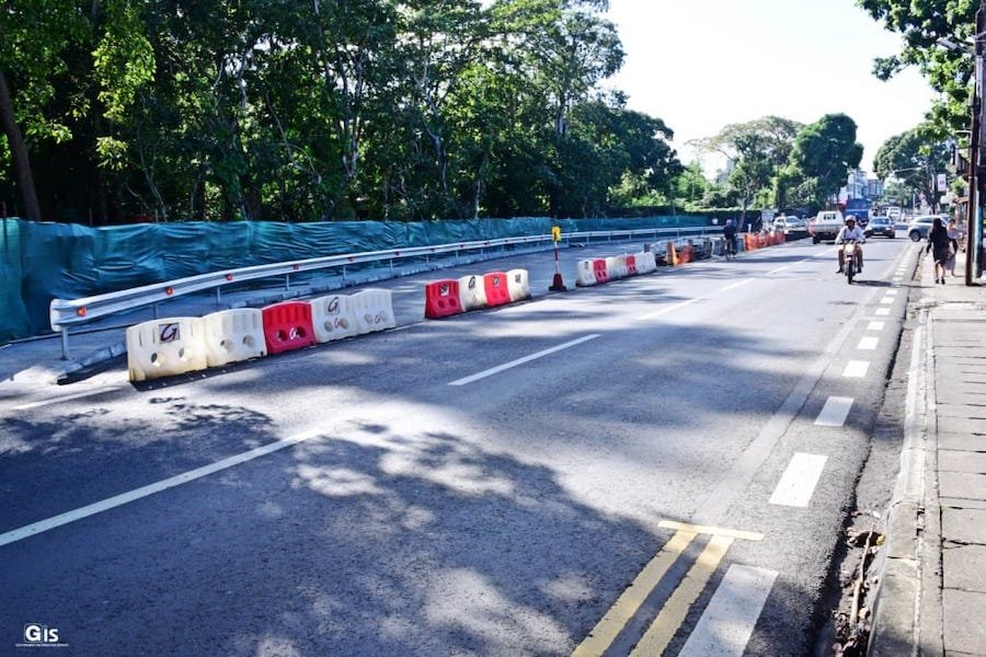 Aménagement routier : Déviation temporaire de la circulation au pont Fropier à Pamplemousses