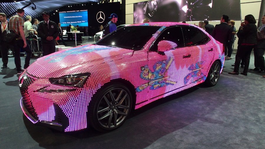 This insane Lexus covered in 41,999 LEDs is basically a drivable billboard