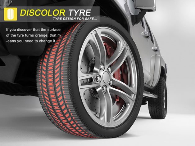 Discolor Tire Shows You When It's Time For New Rubber