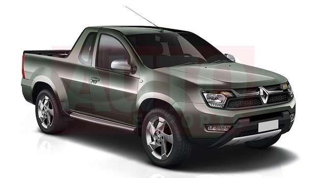 Rendering : Renault Duster Pickup with Redesigned Fascia
