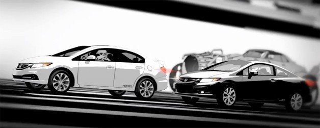 Honda Begins 2013 Civic Si Marketing by Getting Animated