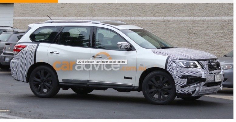 2016 Nissan Pathfinder Spotted With Revised Front-End