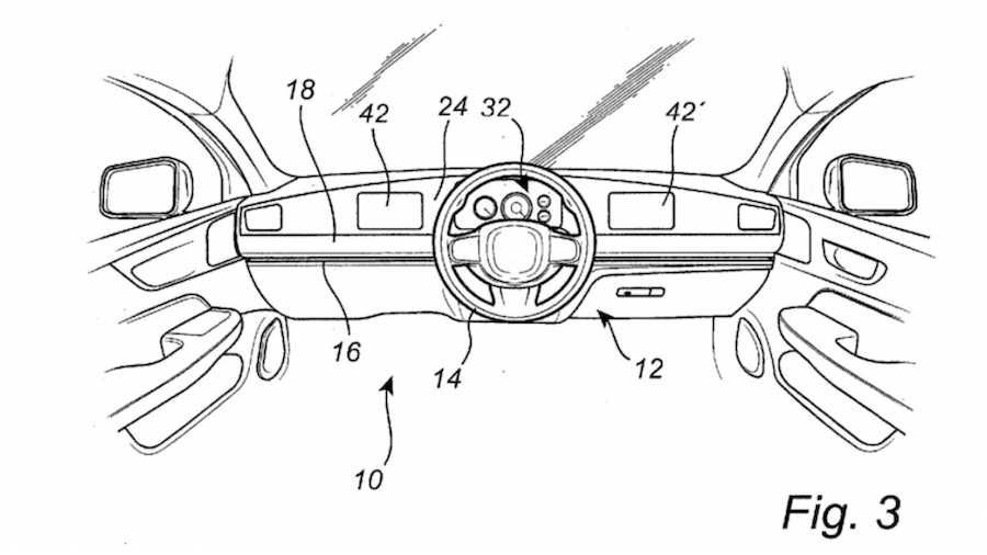 Volvo Patents Steering Wheel That Slides Across A Car's Dashboard