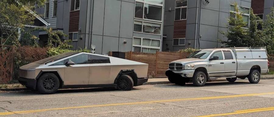 Un Tesla Cybertruck abandonné dans les rues de Seattle devient viral