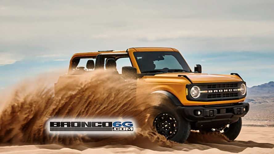 2021 Ford Bronco Leaked Showing Roofless, Doorless Fun In The Sand