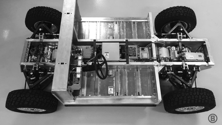 Bollinger Motors unveils electric sport truck chassis for on and off-road performance