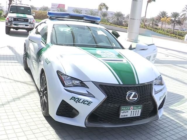 Dubai Police Adds Lexus RC F to Supercar-Heavy Patrol Fleet