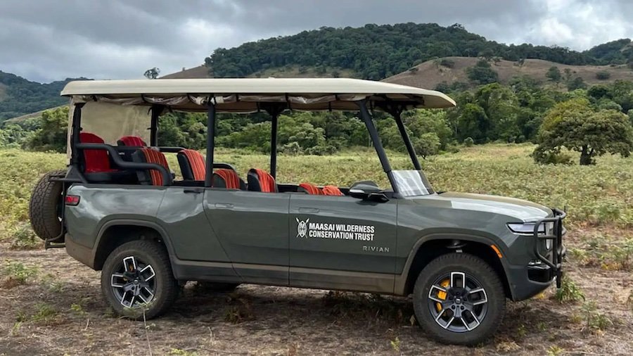 Right-Hand Drive Rivian R1T With 8 Seats Spotted In Africa