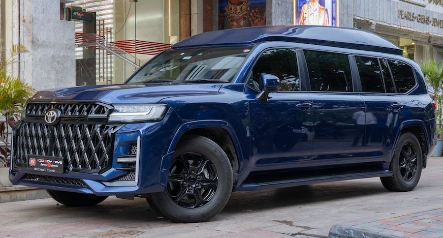This Toyota Land Cruiser 300 Has Been Stretched Into a Rolls-Royce-Style Luxury Limo