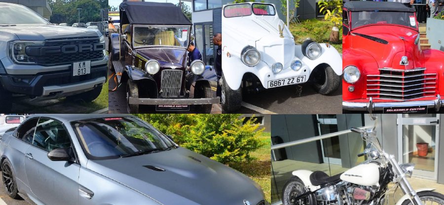 Opération coup de poing de la FCC: Voitures de luxe, motos et drogue saisies