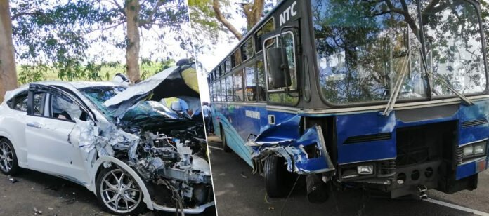 Tyack : grave accident entre un autobus et une voiture