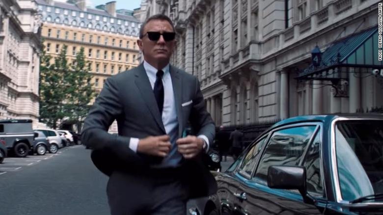 Bond does a machine-gunning Aston Martin donut in first 'No Time to Die' trailer