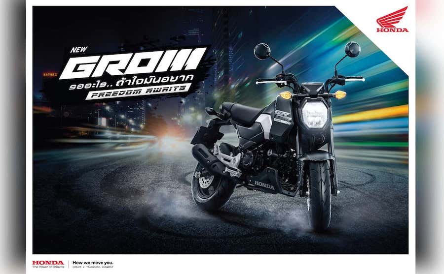 Honda Grom Gets A Style Makeover, LED Headlight In Thailand