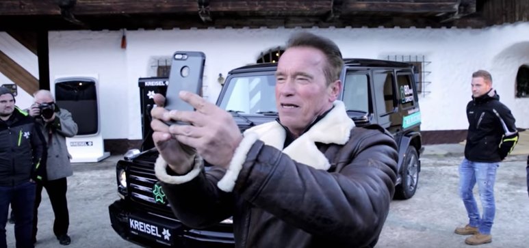 Arnold Schwarzenegger unveils the electric Mercedes-Benz G-Class of his dreams