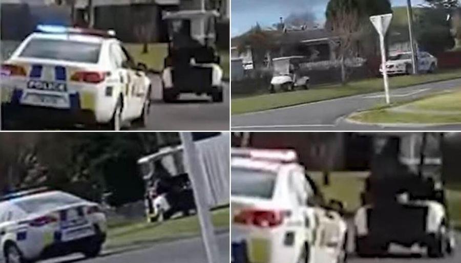 New Zealand Cops Deliver the Most Thrilling Pursuit Ever. Of a Golf Cart