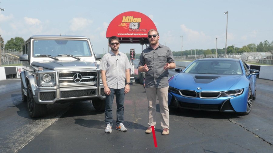 Mercedes G63 vs. BMW i8: Our Silly Drag Race Between the Past and Future