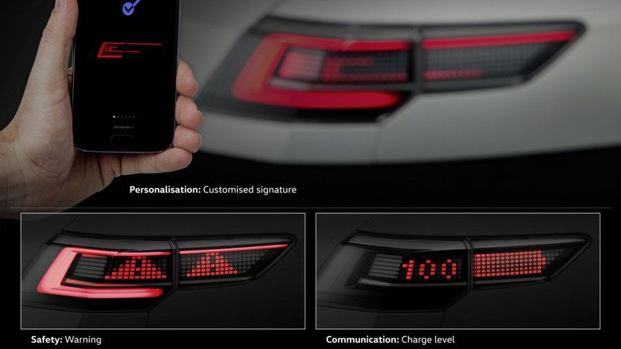 VW shows how headlights, taillights of the future will communicate to us