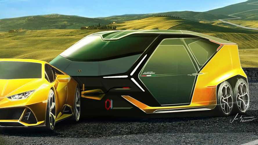 Lamborghini Laughingly Launches Camping Trailer For Huracan
