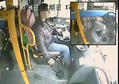 Heroic Bus Driver Avoids Death