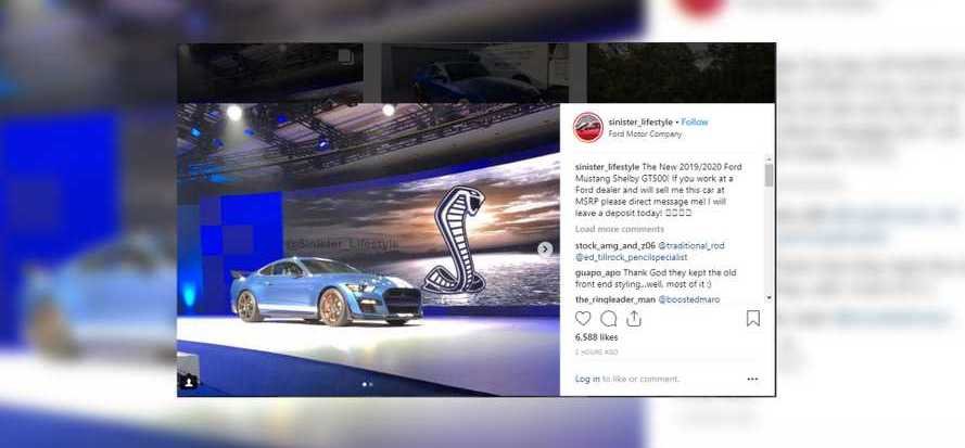 2019 Ford Mustang Shelby GT500 Allegedly Leaked Online