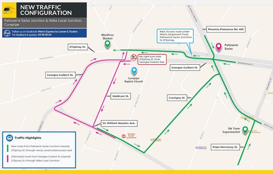 Metro Express : Reconfiguration du trafic à Curepipe à partir du 17 septembre